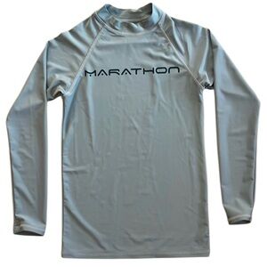 INGEAR BOYS XL COLOR BLOCK RASH GUARD TOP GRAY